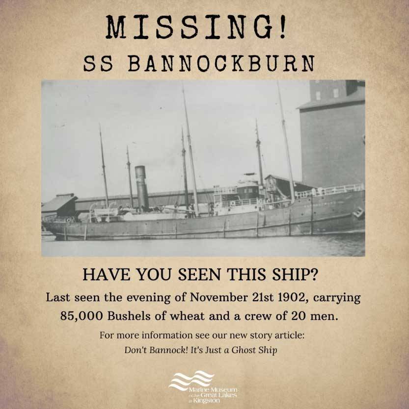 latest breaking, Great Lakes Shipwrecks, Missing, SS, Bannockburn